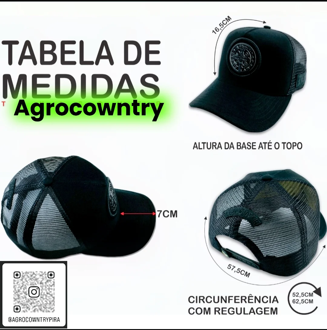 Boné Cavalgada Comitiva do Patrão Preto | Agrocowntry - Image 5