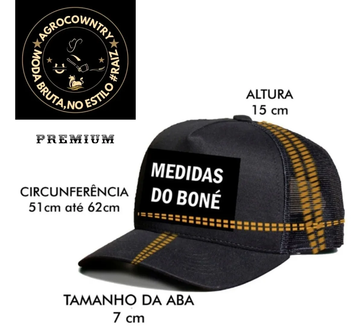 Boné Premium Nelore Marrom | Agrocowntry Original - Image 4