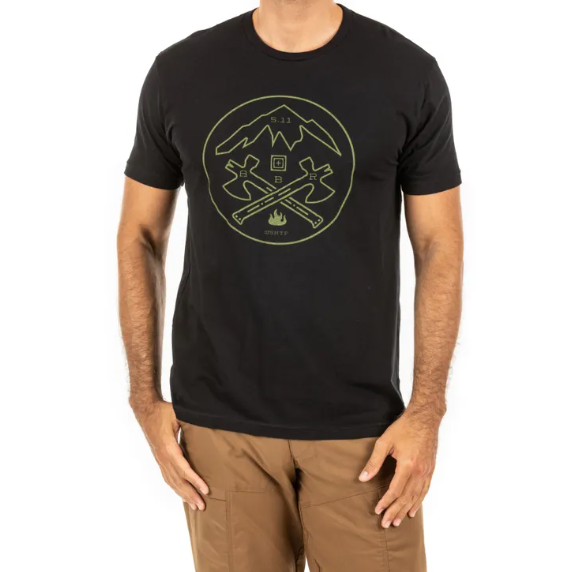 T-SHIRT CROSSED AXE MOUNTAIN TEE
