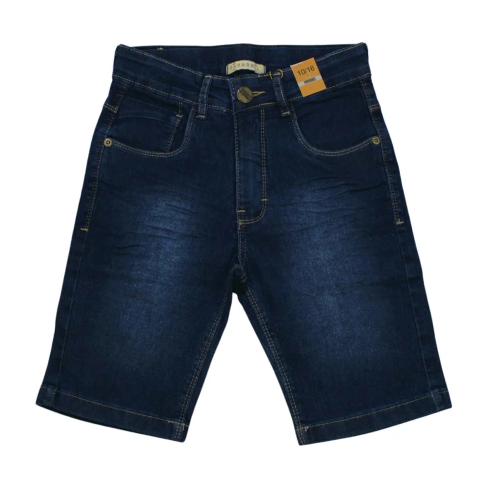 Bermuda Jeans com Regulagem no Cós 3385 – Paparrel - Image 2