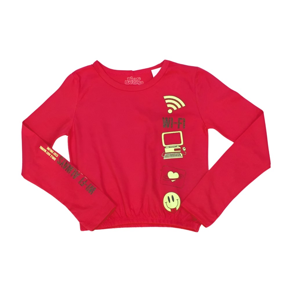 Blusa Manga Longa Estampada Wi-fi com Elastico 5151 – Bicho Bagunça - Image 2