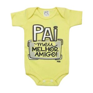 Body Manga Curta Sortido Frase Pai 1148 – Mub