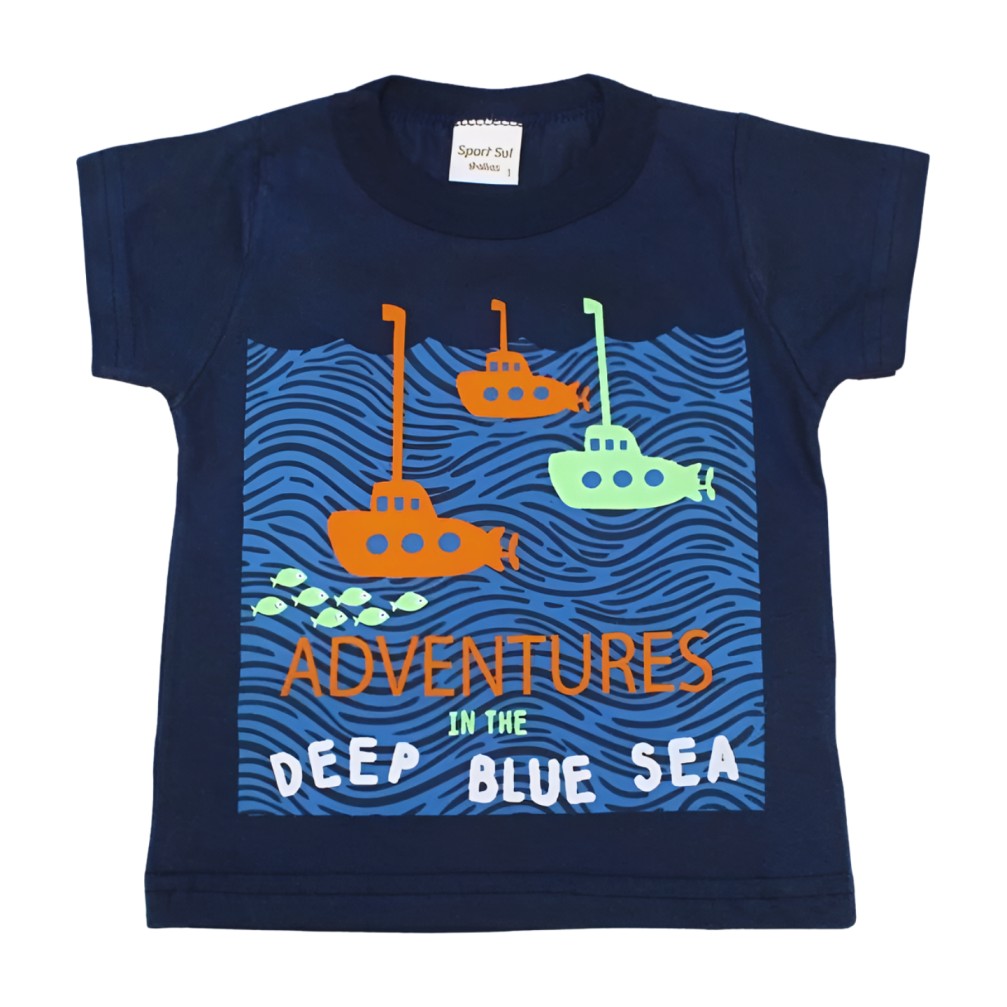 Camiseta Manga Curta Estampa Submarino 1548 – Sport Sul - Image 2