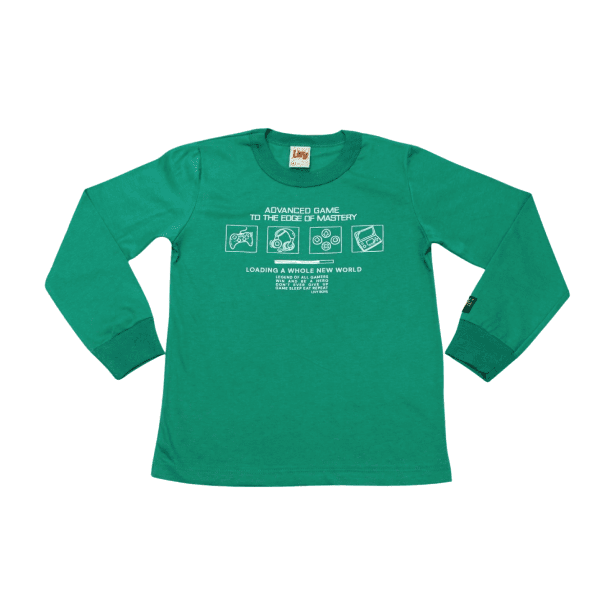 Camiseta Manga Longa Estampa Game Brilha no Escuro 9096 – Livy
