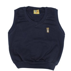 Colete Moletom Masculino Liso com Bordado Urso 9209-1 – Rolú