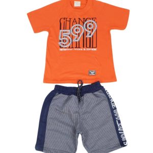Conjunto Masculino Camiseta change e Bermuda Moletinho 28141 – Angerô