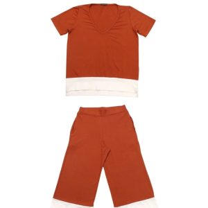 Conjunto Feminino Blusa e Calça Pantacourt CJ014 – Rose Fashion
