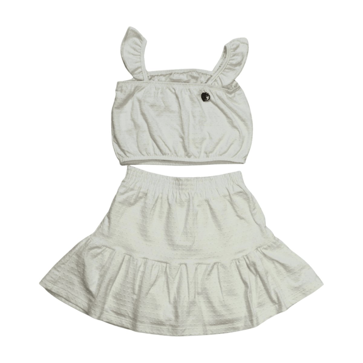 Conjunto Feminino Blusa e Saia Tecido com Bolinhas 57150 – Kamylus - Image 2