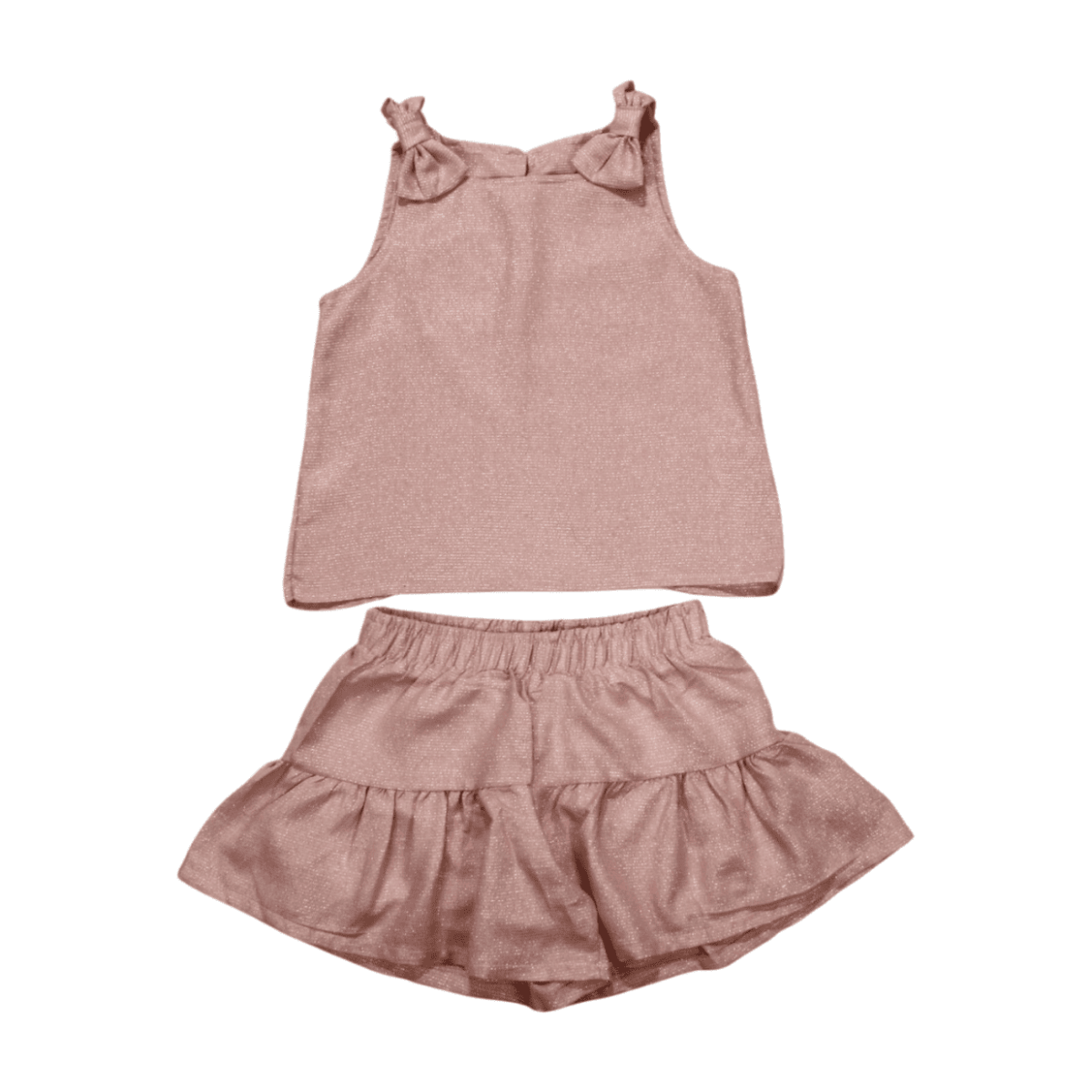Conjunto Feminino Blusa e Shorts Tecido Lurex 4254 – Dila - Image 2