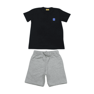 Conjunto Masculino Camiseta Estampa Skate e Bermuda Moletinho 22236 – Rollu