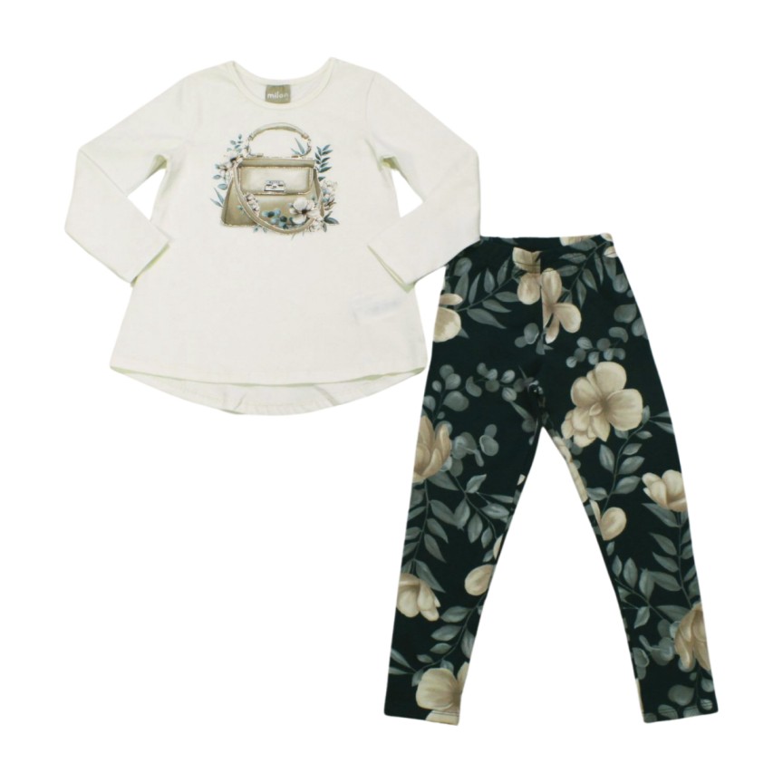 Conjunto Longo Blusa Estampa Bolsa e Legging 2000129 – Milon - Image 2