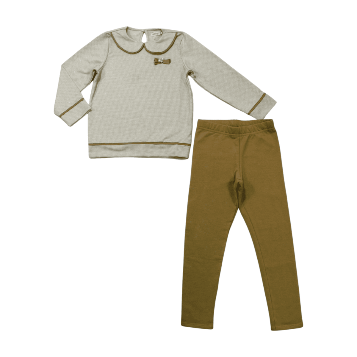 Conjunto Longo Feminino Blusa com Laço e Legging 65288 – Alakazoo - Image 2