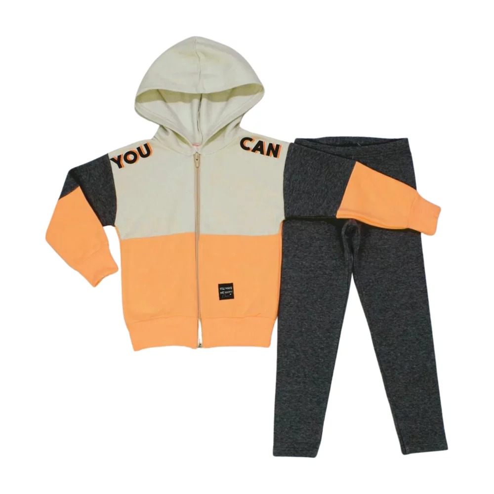 Conjunto Longo Feminino Jaqueta de Moletom com Capuz e Legging Molecotton 251643 – Elian