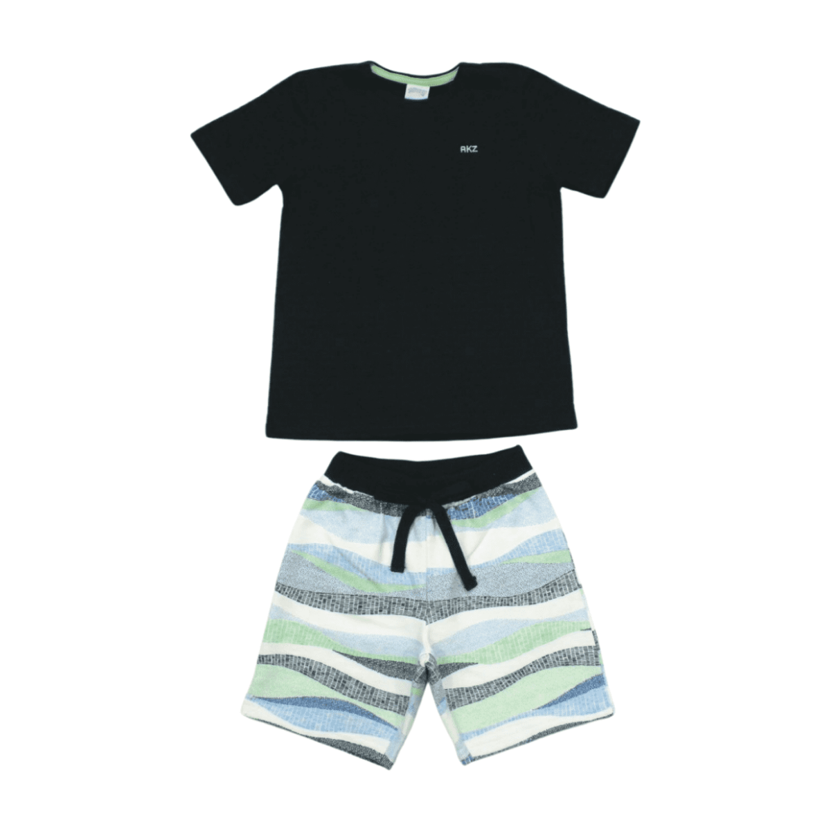 Conjunto Masculino Camiseta e Bermuda Moletinho 39428 – Alakazoo - Image 2