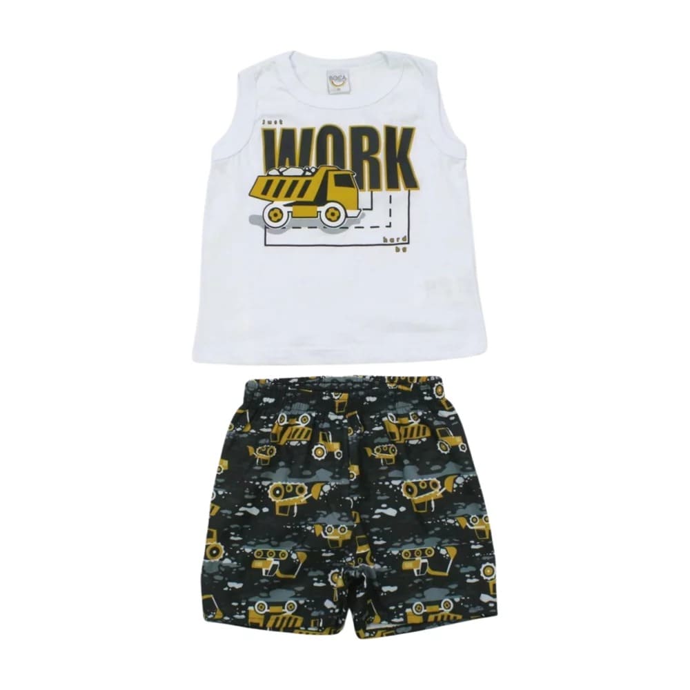 Conjunto Masculino Camiseta Estampa Zoo e Bermuda Moletinho 14637 – Boca Grande - Image 2