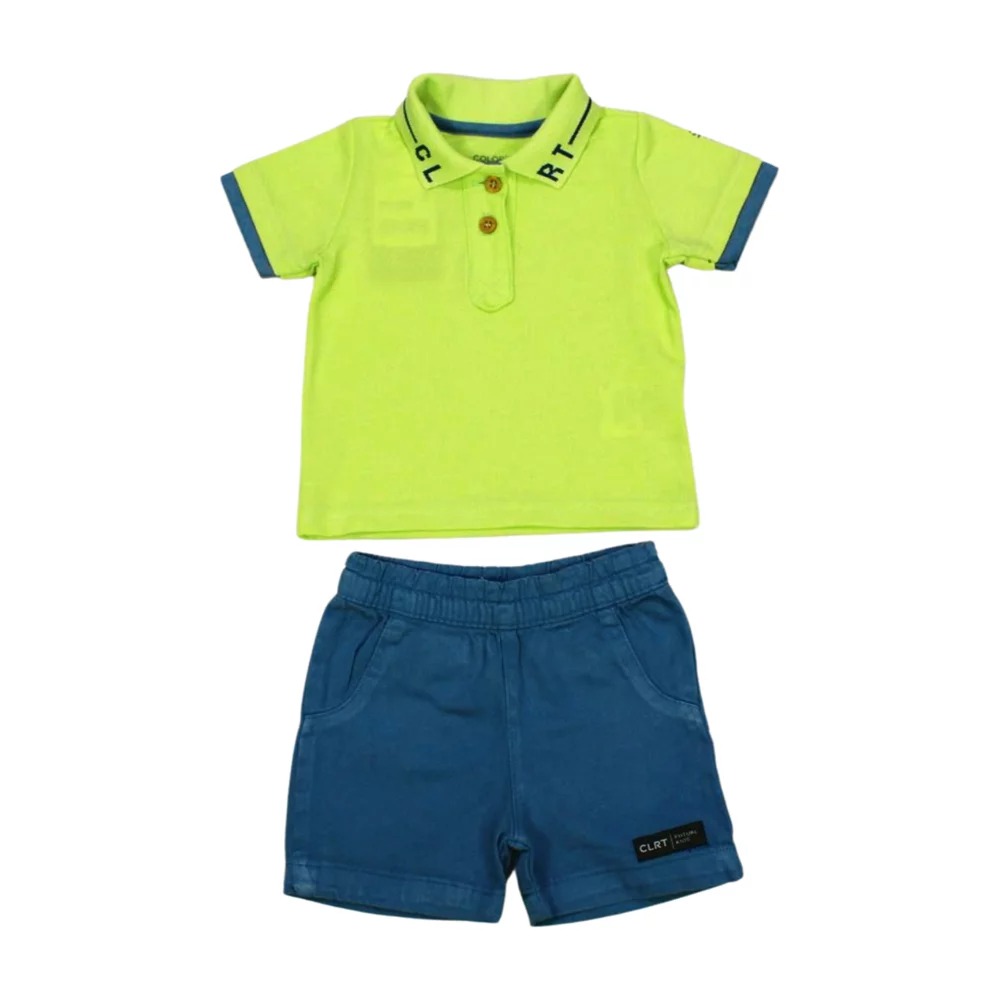 Conjunto Masculino Polo com Retilínea e Bermuda Sarja 70034 – Colorittá