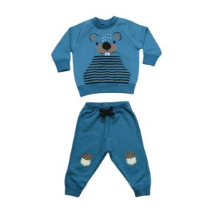 Conjunto Moletom Carinha com Listras 70058 – Alenice