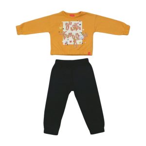 Conjunto Moletom Feminino com Glitter Gato 60469 – Kely kety