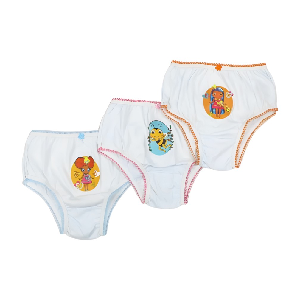 Kit Calcinha com Estampadas Sortidas 3 Peças 010 – Mary Baby