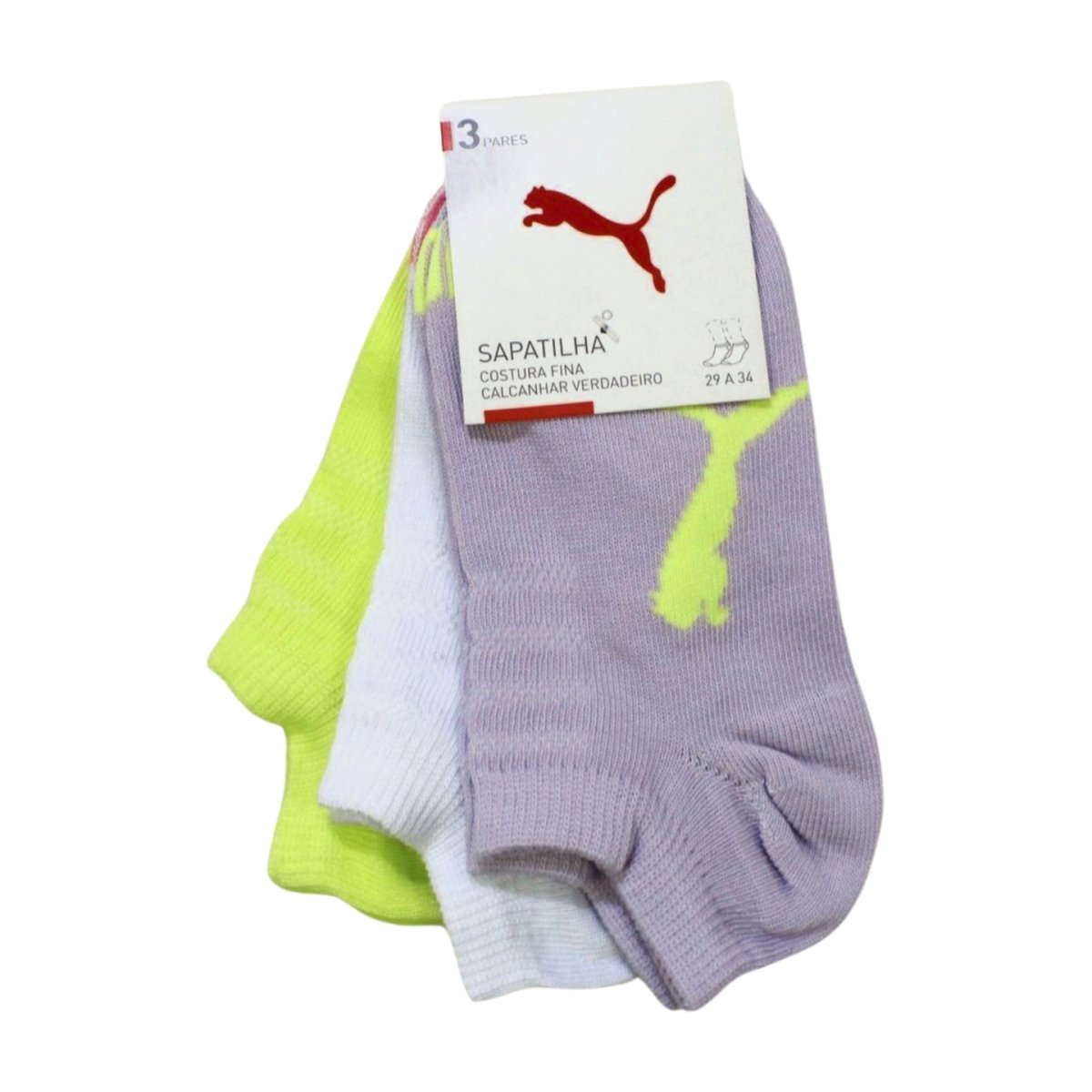 Kit Meias Sapatilha Sortidas 3Pares  2740 – Puma - Image 2