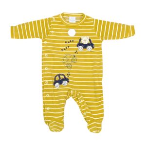 Macacão Longo Masculino Plush Bordado Urso 14103A – Piu Piu