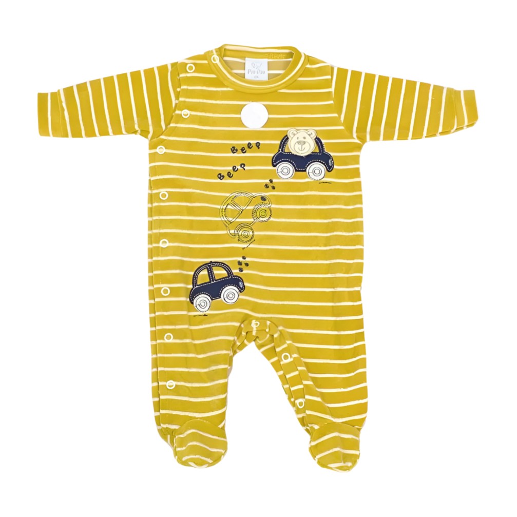 Macacão Longo Masculino Plush Bordado Urso 14103A – Piu Piu - Image 2