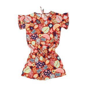 Macaquinho Estampado Folhas 251574 – Elian