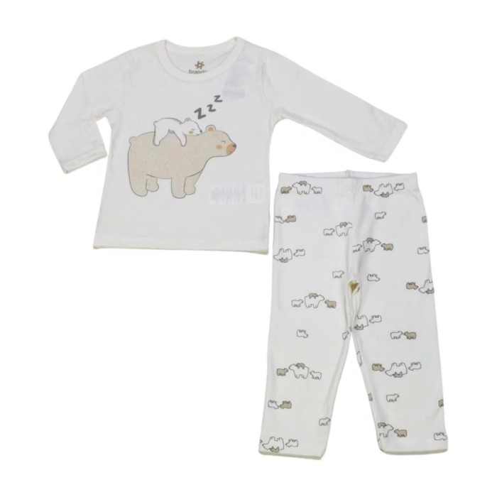 Pijama Longo Feminino Urso 54818 – Brandili - Image 2