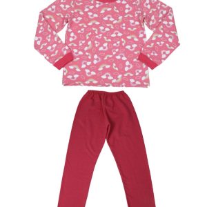 Pijama Moletom Feminino Estampado Arco Iris 9041 – Abrange