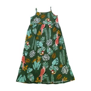 Vestido Alça Longo Estampado Pássaros 19316 – Alakazoo