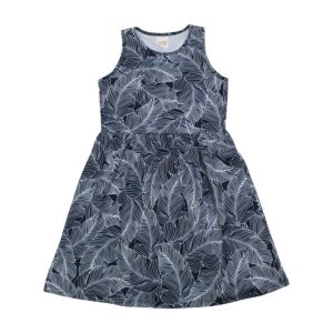 Vestido Cavado Estampa Folhas 56907 – Kamylus